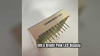 0 Display LED rosa a 7 segmenti da 8 pollici per indicatori digitali